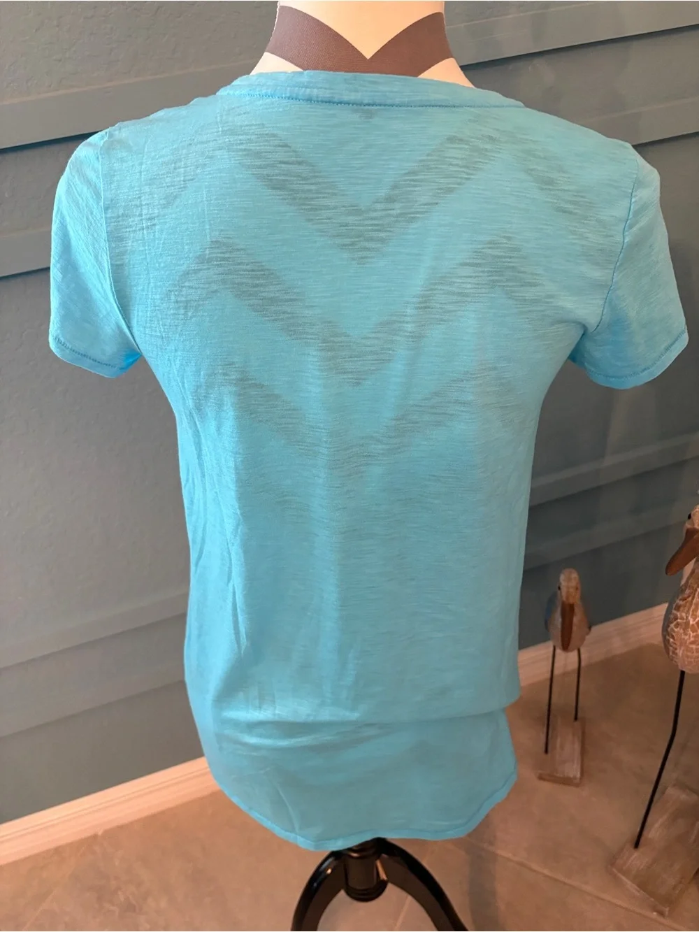 Lilly Pulitzer Shirt Womens S Blue Crew Neck Short Sleeve Tee Top Ladies NWOT